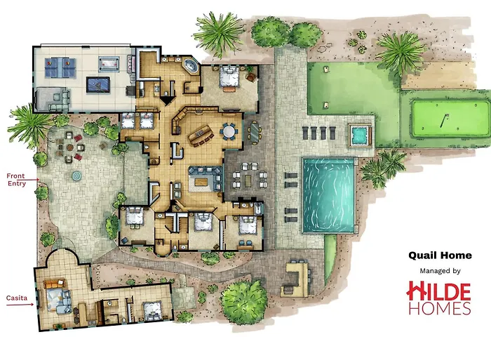 Private Desert With Pool And Putting